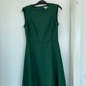 Brooks Brothers Green Wool Dress Sz 2